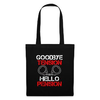 Rente 2023 Goodbye Tension Hello Pension - Tote Bag - black - Front