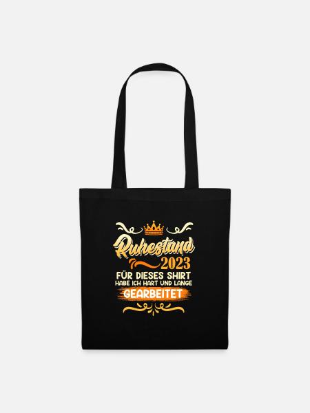 Ruhestand 2023 - Stoffbeutel - Schwarz