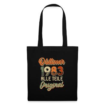 40. Geburtstag 40 Jahre - Stoffbeutel - Schwarz - Vorne
