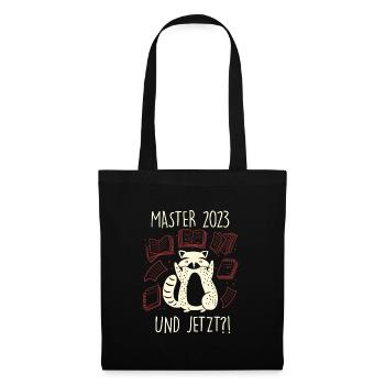 Master 2023 Masterabschluss Master Abschluss 2023 - Stoffbeutel - Schwarz - Vorne