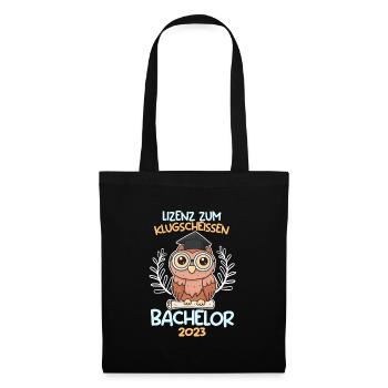 Lizenz zum Klugscheißen Bachelor 2023 - Stoffbeutel - Schwarz - Vorne
