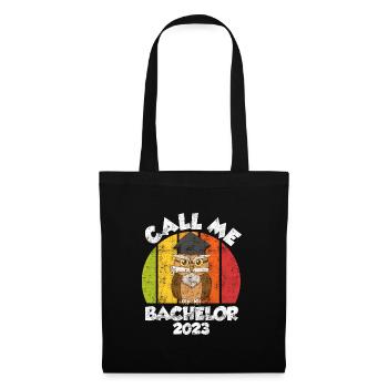 Appelez-moi Bachelor 2023 Diplôme - Sac en tissu - noir - Devant