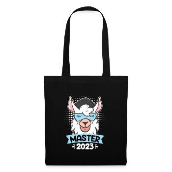 Alpaca with Master Hat Master Degree 2023 - Tote Bag - black - Front