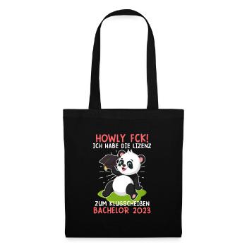 Bachelor 2023 Licence Panda à Smart Shit - Sac en tissu - noir - Devant