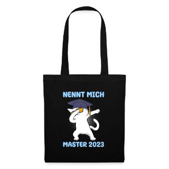 Nennt mich Master 2023 Masterabschluss Master - Stoffbeutel - Schwarz - Vorne