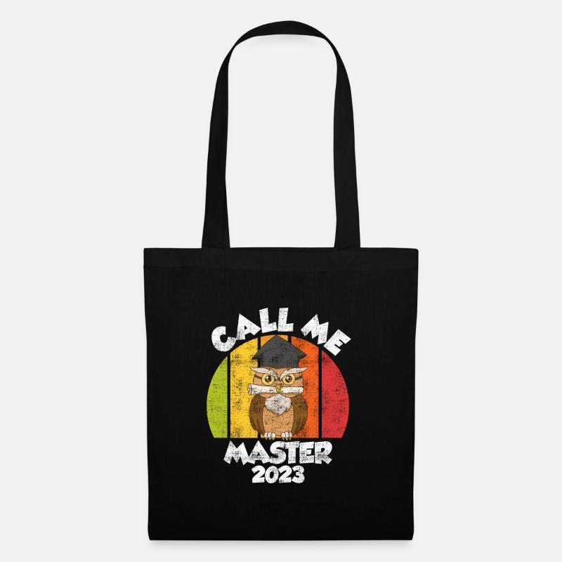 Call me Master 2023 Master Abschluss - Stoffbeutel - Schwarz