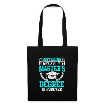 Souffrir brièvement le Master pour la vie Master - Sac en tissu - noir - Devant
