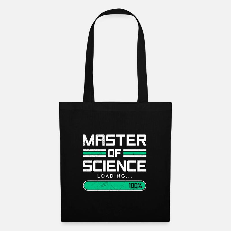 Loading complete Masterabschluss Master of Science - Stoffbeutel - Schwarz