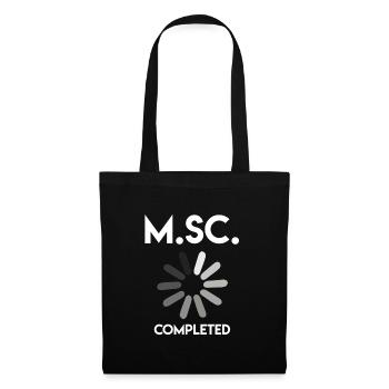 Master degree completed Master of Science - Tote Bag - black - Front