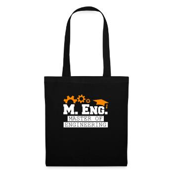 I am Master of Engineering Master's degree - Tote Bag - black - Front