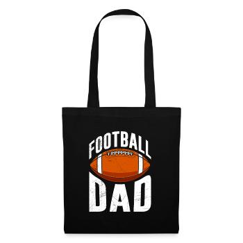 Papa du football américain - Sac en tissu - noir - Devant