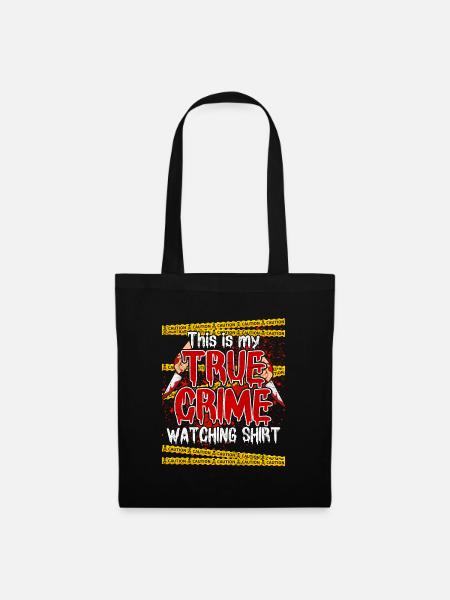 True Crime Krimishirt Podcast - Stoffbeutel - Schwarz