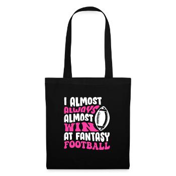 Gagne presque toujours dans le football Fantasy - Sac en tissu - noir - Devant