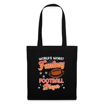 Schlechtester Fantasy Football Spieler - Stoffbeutel - Schwarz - Vorne