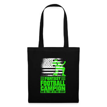 Fantasy Football Champ Champion Fantasy Football - Stoffbeutel - Schwarz - Vorne
