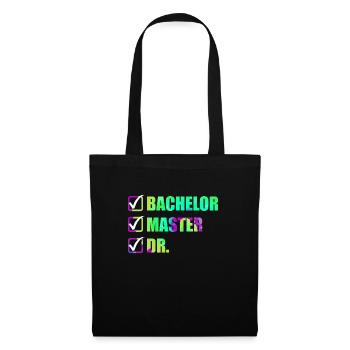 Finally Finished Doctor Degree Ph.D Doctorate - Tote Bag - black - Front