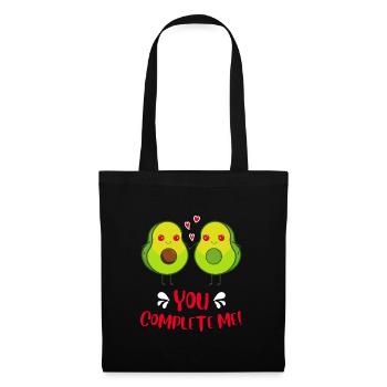 Ehepaar Liebespaar Avocado Liebe Valentinstag - Stoffbeutel - Schwarz - Vorne