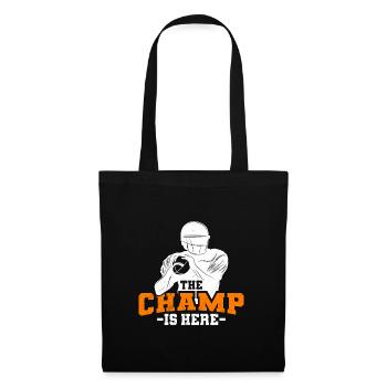 Der Fantasy Football Champ ist da - Stoffbeutel - Schwarz - Vorne