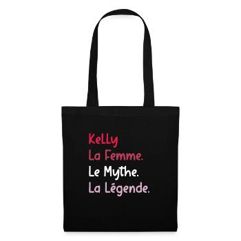 La femme le mythe la légende kelly - Sac en tissu - noir - Devant
