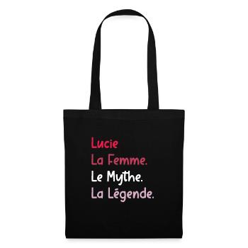 La femme le mythe la légende lucie - Sac en tissu - noir - Devant