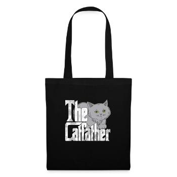 Cat Dad The Catfather Crazy Cat Father Kitty Daddy - Sac en tissu - noir - Devant
