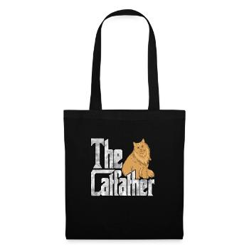Cat Dad The Catfather Crazy Cat Father Kitty Daddy - Sac en tissu - noir - Devant