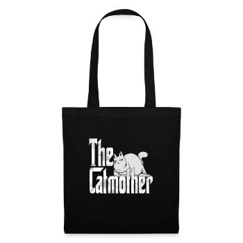 Chat Maman La Catmère Chat Folle Chat Mère Kitty Maman - Sac en tissu - noir - Devant