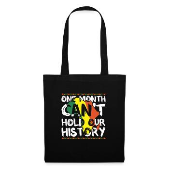 Black History Month USA Afro Amerika Afrika - Stoffbeutel - Schwarz - Vorne
