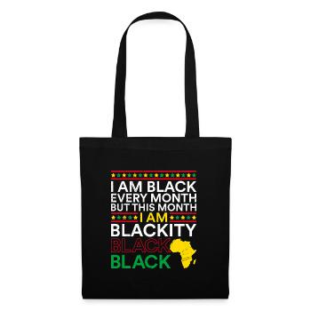 Mois de l’histoire des Noirs Histoire des États-Unis Afrique - Sac en tissu - noir - Devant