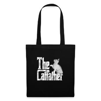 Cat Dad The Catfather Crazy Cat Father Kitty Daddy - Sac en tissu - noir - Devant