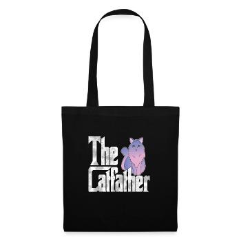 Cat Dad The Catfather Crazy Cat Father Kitty Daddy - Sac en tissu - noir - Devant