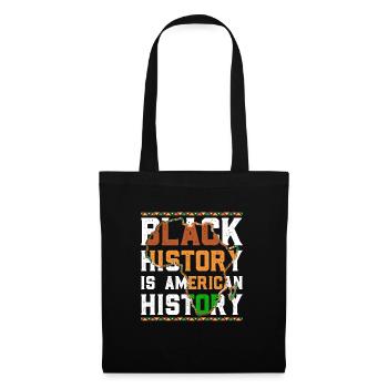 Black History American History Geschichte Afrika - Stoffbeutel - Schwarz - Vorne