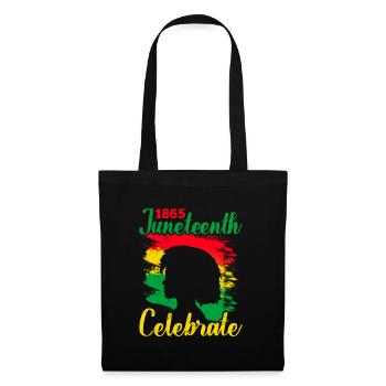 Celebrate Juneteenth America African Woman - Tote Bag - black - Front