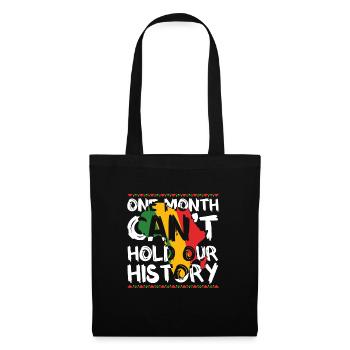 Black History Month USA Afro Amerika Afrika - Stoffbeutel - Schwarz - Vorne