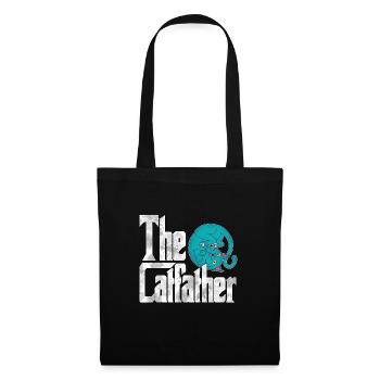 Cat Dad The Catfather Crazy Cat Father Kitty Daddy - Sac en tissu - noir - Devant
