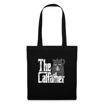 Cat Dad The Catfather Crazy Cat Father Kitty Daddy - Sac en tissu - noir - Devant
