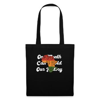 Black History Month USA Afro Amerika Afrika - Stoffbeutel - Schwarz - Vorne