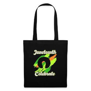 Célébrez Juneteenth USA Amérique Femme africaine - Sac en tissu - noir - Devant