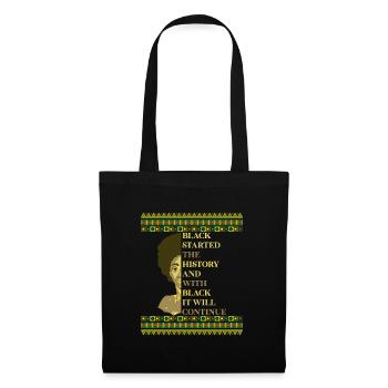 Black History a strong African woman - Tote Bag - black - Front