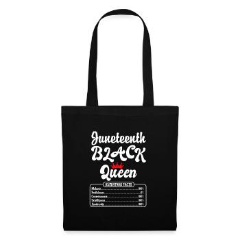 Juneteenth Black Queen African Woman - Tote Bag - black - Front