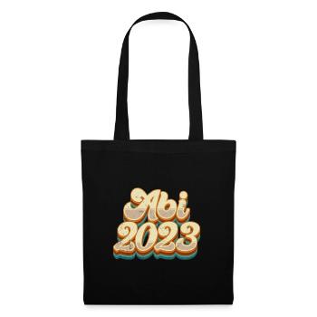 Abi 2023 Abitur Abiturient - Stoffbeutel - Schwarz - Vorne