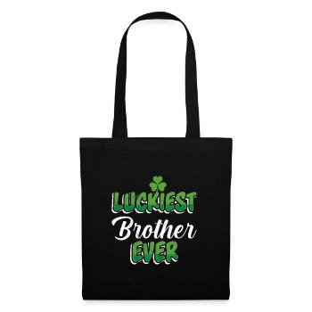 La Saint-Patrick dit le frère le plus chanceux de tous les temps - Sac en tissu - noir - Devant