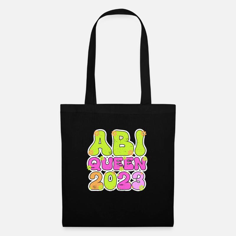 Abi Queen 2023 Abiturientin - Stoffbeutel - Schwarz