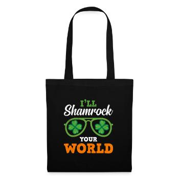 I'll shamrock your World Irland St. Patrick’s Day - Stoffbeutel - Schwarz - Vorne