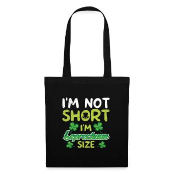 Not small Leprechaun Size St Patrick's Day - Tote Bag - black - Front