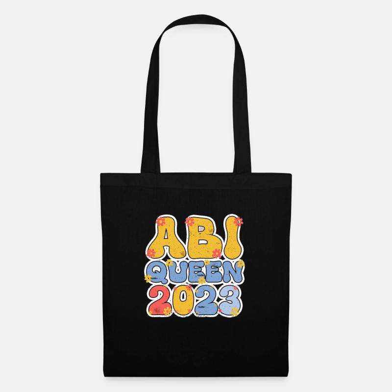 Abi Queen 2023 Abiturientin - Stoffbeutel - Schwarz