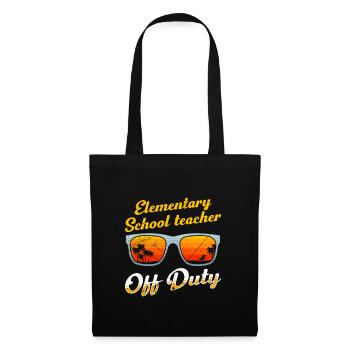 Holiday Primary School Class Teacher off duty Teacher - Tote Bag - black - Front