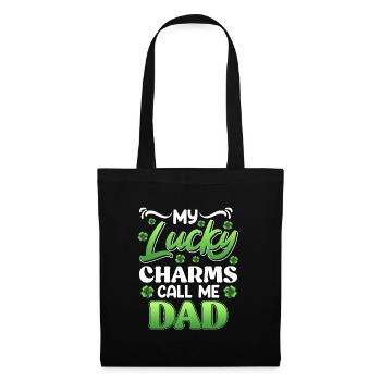 My Lucky Charms Call me Dad Papa - Stoffbeutel - Schwarz - Vorne