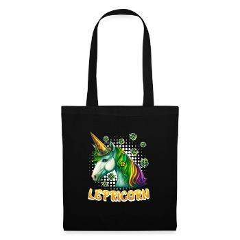 Lepricorne Saint-Patrick Licorne Femme - Sac en tissu - noir - Devant
