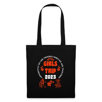 Voyage filles 2023 Mädelsurlaub Girls Spring Break - Sac en tissu - noir - Devant